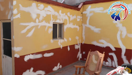 Acondicionamiento de fachada antes de aplicar pintura